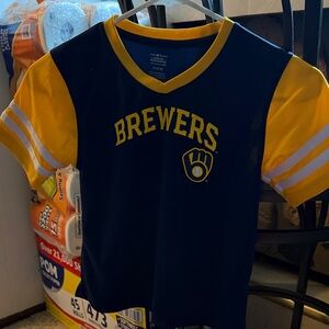Genuine Merchandise Brewers Kids Jersey - Navy and Yellow